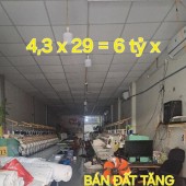 NGỘP - Bán Xưởng 4,3 x 29 có 6 tỷ x Lê Văn Khương Quận 12 TP.HCM