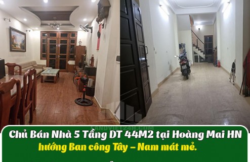 Chủ Bán Nhà 5 Tầng DT 44M2 tại Hoàng Mai HN