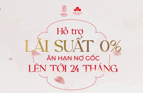 CĂN HỘ CAO CẤP THE ROYAL RESIDENCES - VINHOMES STAR CITY. HỖ TRỢ LÃI GỐC 24 THÁNG CHO 70% GTCH.. LH: 0966 343 969