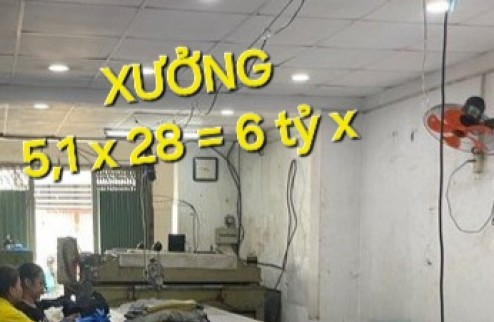 Bán gấp XƯỞNG - 141m2 có 6 tỷ x Lê Văn Khương Quận 12 TPHCM