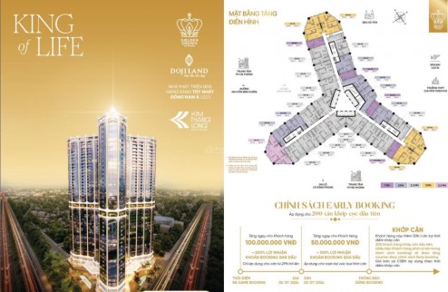 Nhận Booking. Quỹ căn vị trí siêu đẹp, giá hấp dẫn tại biểu tượng Golden Crown Hải Phòng