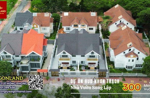 Saigonland - Cần bán nhanh nền Biệt Thự Vườn  sổ sẵn tại dự án Hud Nhơn Trạch Đồng Nai diện tích 285m2 giá tốt