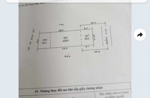 MẶT ĐƯỜNG 419 - hiếm nhất  bán chỉ 2x triệu /m nhanh tay lên NĐT
Tại đồng phú - Chương mỹ - Hà nội 
Diện Tích 148m/2
Mặt Tiền 4,65 Hậu 5.30  nở hậu