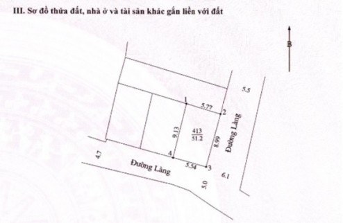 51.2m tại Phú Nghĩa full thổ, Làn 2 QL6, lô góc siêu thoáng. Giá chỉ 2.x tỷ