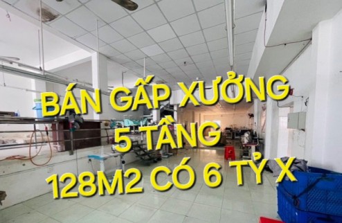 Bán Xưởng 5 tầng 128m2 có 6 tỷ x Lê Văn Khương Quận 12 TPHCM