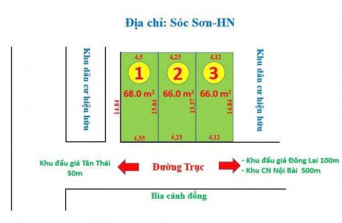 GIÁ CHỈ HƠN TỶ DT 68 M CÓ 50M ĐẤT THỔ CƯ ĐƯỜNG THÔNG RỘNG 6 M