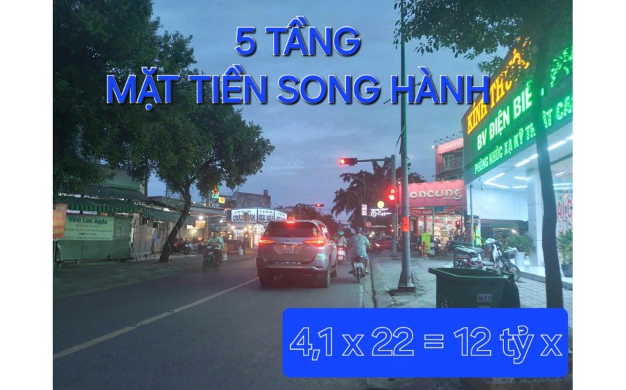 Kèo Thơm 5 tầng 88m2 có 12 tỷ x Mặt Tiền Song Hành Quận 12 TP.HCM