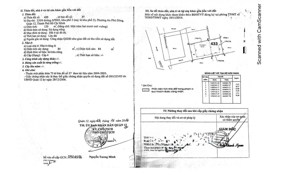 Bán nhà đẹp 120m2 An Phú Đông 3, An Phú Đông, quận 12. 8m x 15m – Giá 5ty2.