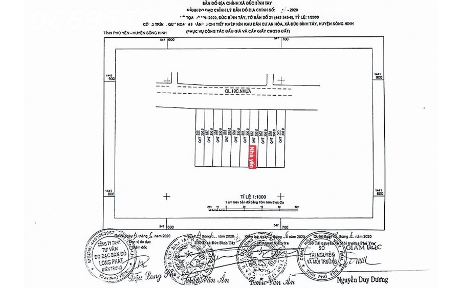 ĐẤT NỀN ĐẦU GIÁ MẶT TIỀN QL19C, ĐỨC BÌNH TÂY, SÔNG HINH, PHÚ YÊN