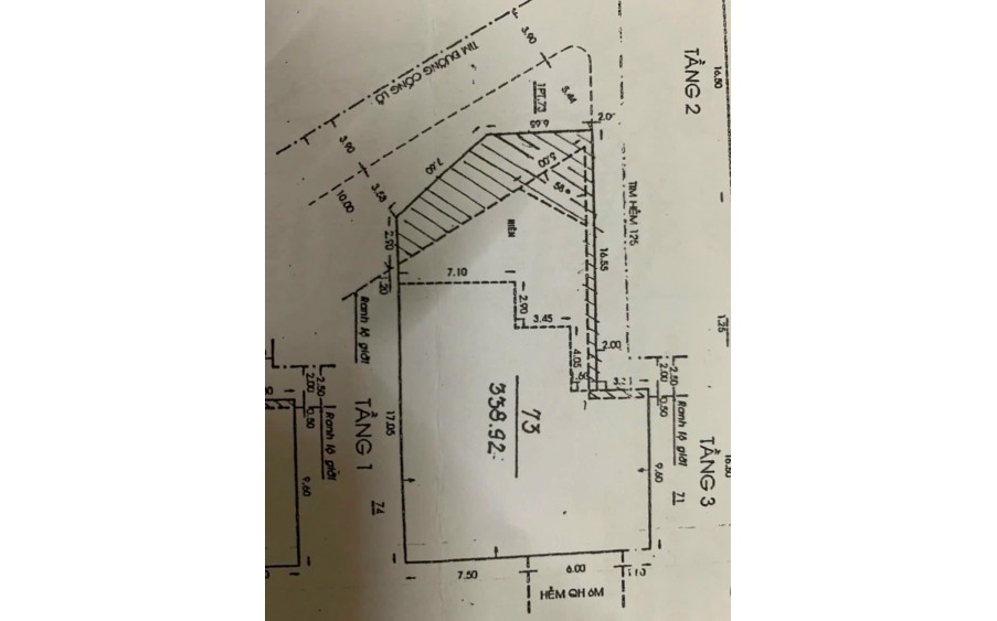 BÁN NHÀ MẶT TIÈN CỐNG LỞ 338M2, 1 HẦM 4 LẦU, GIÁ 36T, P15, TÂN BÌNH