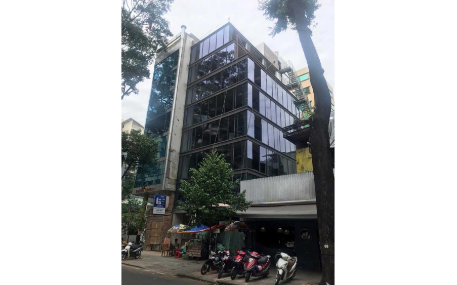 Cho thuê full toà góc 2MT Mạc Đĩnh Chi, 2 Hầm xe, 8T, bàn giao trống tiện cho bố trí công năng