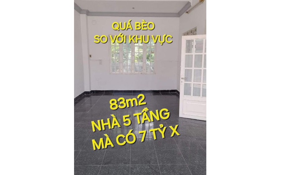 Bao Giá toàn Gò Vấp -Phòng Trọ 5 tầng 83m2 có 7 tỷ x Quang Trung P8 TP.HCM