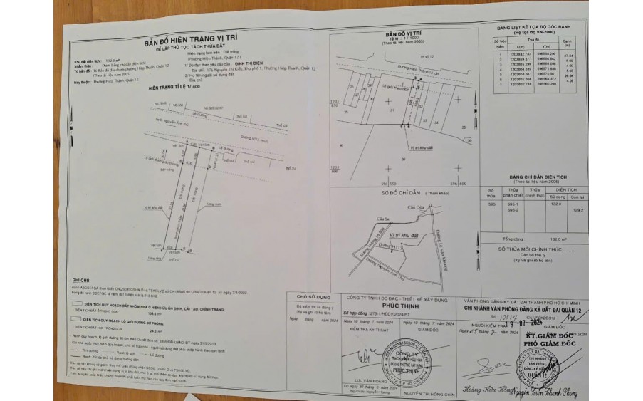 Bán đất mặt tiền 4x35m giá 6,89 tỷ Đường Hiệp Thành 13