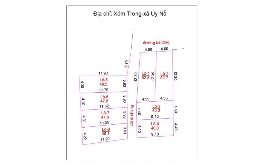 Chủ nhờ bán 47m2 xóm trong. Uy nỗ. Đông anh. Hà nội