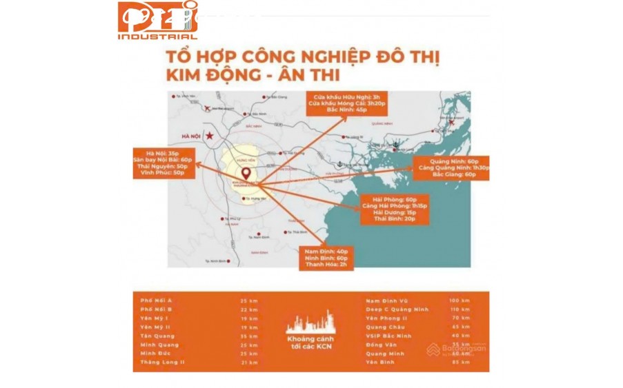 Bán đất cụm công nghiệp Kim Động – Đặng Lễ - Chính Nghĩa, Hưng Yên