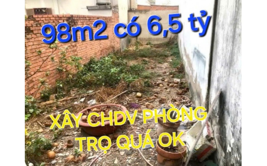 Đất 98m2 có 6,5 tỷ Lê Đức Thọ Phường 13 Gò Vấp TP.HCM