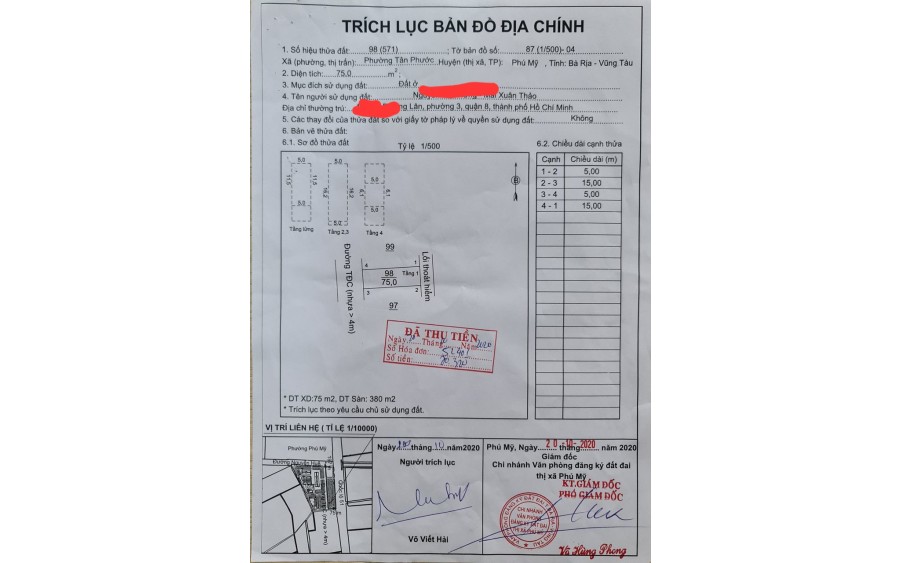 Chủ gởi bán căn nhà 5 lầu 1 trệt , phườn tân phước thị xã phú mỹ , bà rịa vũng tàu