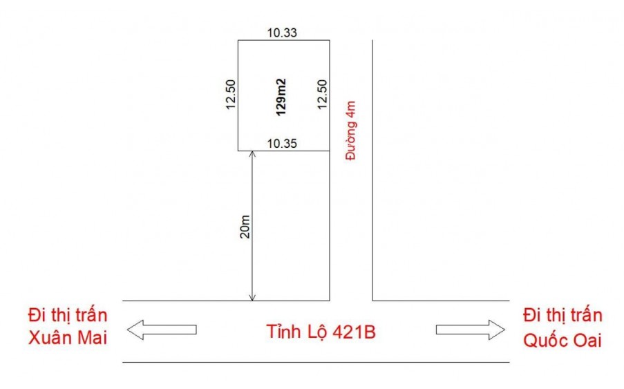 Chính chủ cần bán lô đất ở Thị Trấn Xuân Mai Phân lô cực đẹp