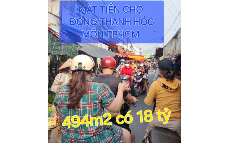 Bao Giá Toàn Hóc Môn 494m2 có 18 tỷ Mặt tiền Chợ Đông Thạnh  TP.HCM