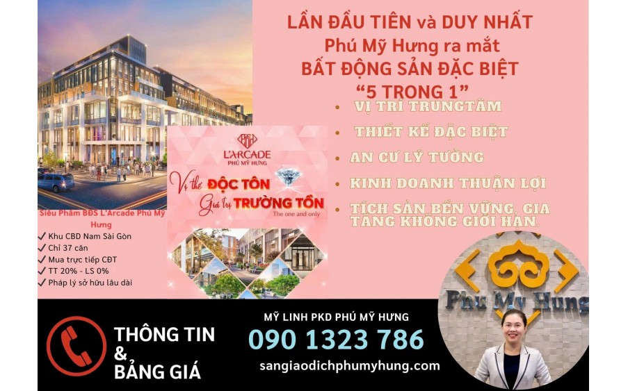 Cập nhật giỏ hàng The L’arcade - Phú Mỹ Hưng Tháng 8/2024