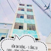 NGAY ĐHCT - GẦN AEON MALL - HẺM 7M SÁT MẶT TIỀN- DÒNG TIỀN HƠN 30TR - 5 TẦNG 10CHDV GIÁ NHỈNH 8TỶ