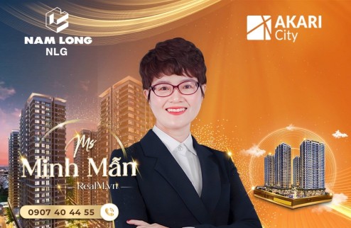 Bán nhanh căn hộ 75m2 Akari City Nam Long ngay đại lộ Võ Văn Kiệt, Bình Tân. Ngân hàng hỗ trợ vay 70%. LH: 0907404455