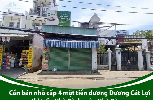 Cần bán nhà cấp 4 mặt tiền đường Dương Cát Lợi, thị trấn Nhà Bè, huyện Nhà Bè.