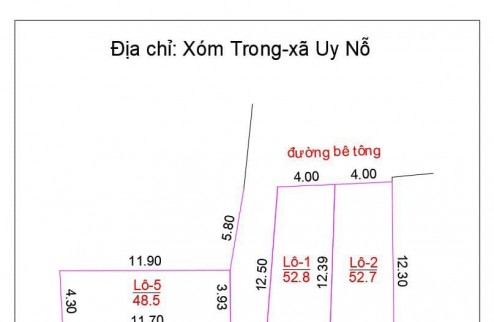 Chủ nhờ bán 47m2 xóm trong. Uy nỗ. Đông anh. Hà nội