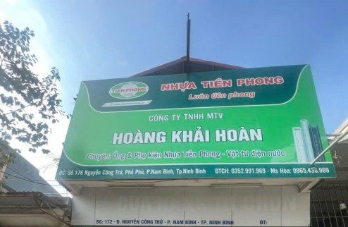 Cần cho thuê mặt bằng kinh doanh và nhà ở tại địa chỉ 172 Nguyễn Công Trứ , Thành Phố Ninh Bình.