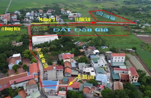 BÁN LÔ ĐẤT 98M2 GIÁP CHỢ CHÚC SƠN GIÁ CHỈ 2 TỶ X