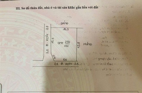 HÀNG NÓNG - LÔ GÓC - Ô TÔ - NGÕ THÔNG - FULL THỔ CƯ - ĐẦU TƯ CHIA LÔ 

Cc gửi bán 111m2, 3x tr/m2, full thổ cư, tại Phụng Châu Chương Mỹ Hà Nội.
Xung