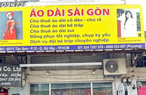 CHÍNH CHỦ SANG LẠI TIỆM ÁO DÀI TÂM HUYẾT DO CÓ CON NHỎ TẠI GÒ VẤP