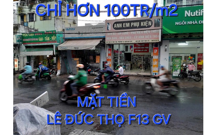 100tr/m2 Mặt Tiền Lê Đức Thọ Gò Vấp TP.HCM 95m2 có 10,5 tỷ