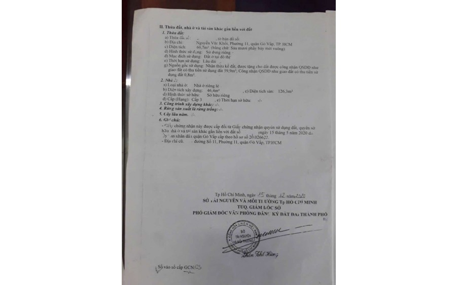 KHÔNG CÓ CƠ HỘI THỨ 2, NGUYỄN VĂN KHỐI, QUẬN GÒ VẤP, HẺM Ô TÔ THÔNG, 62M2, 3 TẦNG BTCT MỚI ĐẸP 6PN. 5.9 TỶ.