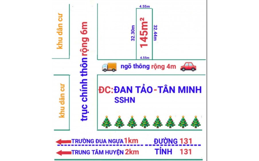 ĐẤT ĐẸP - GIÁ TỐT - Vị Trí Đắc Địa Tại Tan Đảo, Tân Minh, Huyện Sóc Sơn, TPHN