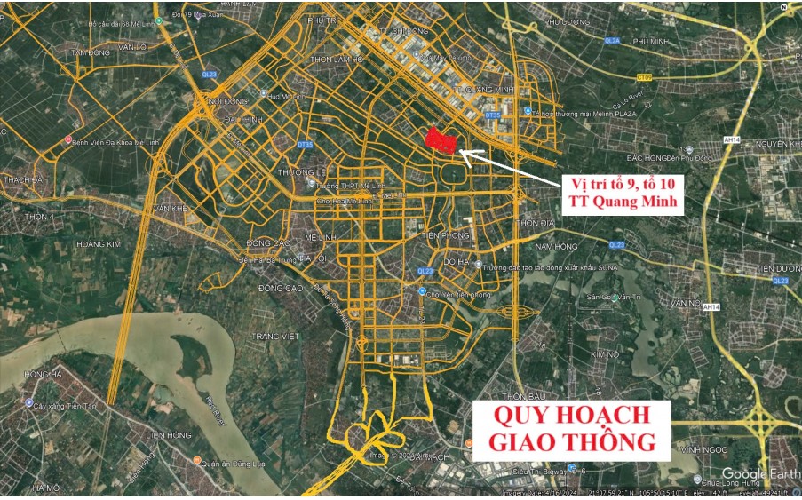 33tr/m2 dự án đất tổ9 ấp tre TT Quang Minh mê Linh Hà nội