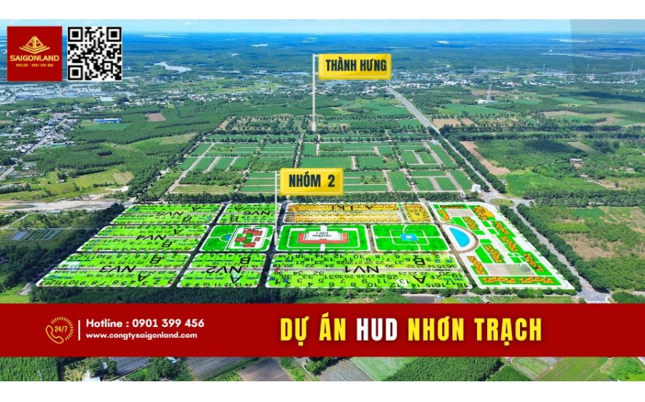 Cần bán gấp 10 nền đất dự án HUD và XDHN Nhơn Trạch sổ sẵn với giá cực tốt