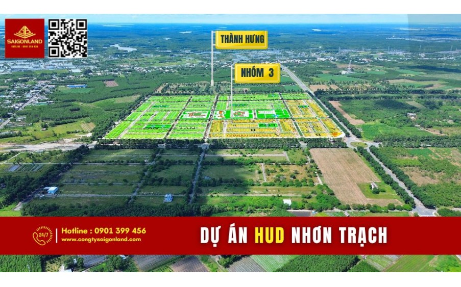 Cần bán 20 nền đất dự án HUD và XDHN sổ sẵn với giá cực tốt tại Nhơn Trạch Đồng Nai.