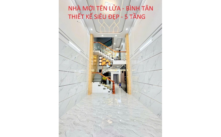 NHÀ MỚI SIÊU ĐẸP TÊN LỬA - BÌNH TÂN - 5 TẦNG - NHỈNH 6 TỶ