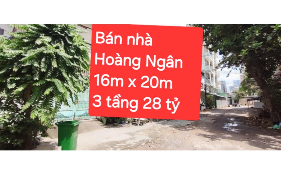 Bán nhà xe container 320m2 Hoàng Ngân phường 16 quận 8 giá chỉ 26,5  tỷ