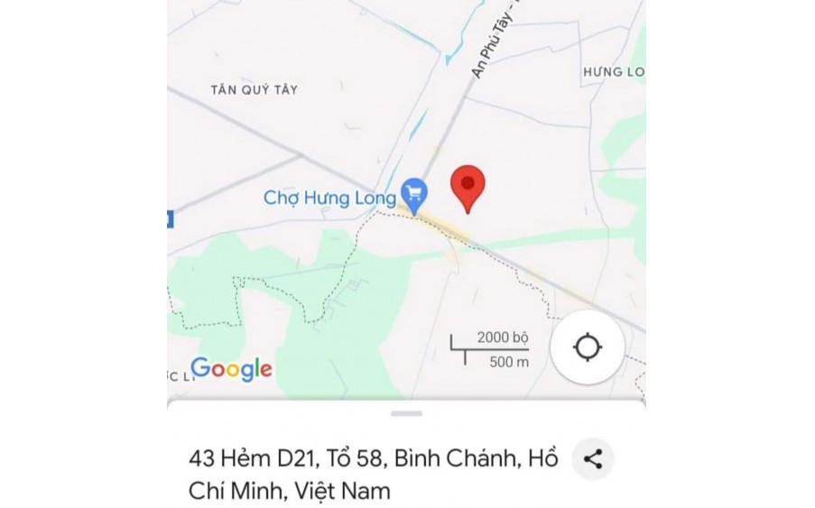 Cần tiền bán gấp căn nhà C4 xã Hưng Long, huyện Bình Chánh