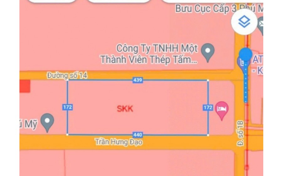 Bán Đất SKK 7,5ha KCN Phú Mỹ, Bà Rịa Vũng Tàu giá 230 tỷ - 123$/m2