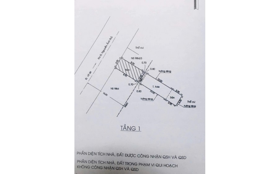 Bán Nhà (4x25) Mặt Tiền Đường Hiệp Thành 44, Q12. (Cách 20m ra Nguyễn Thị Búp)