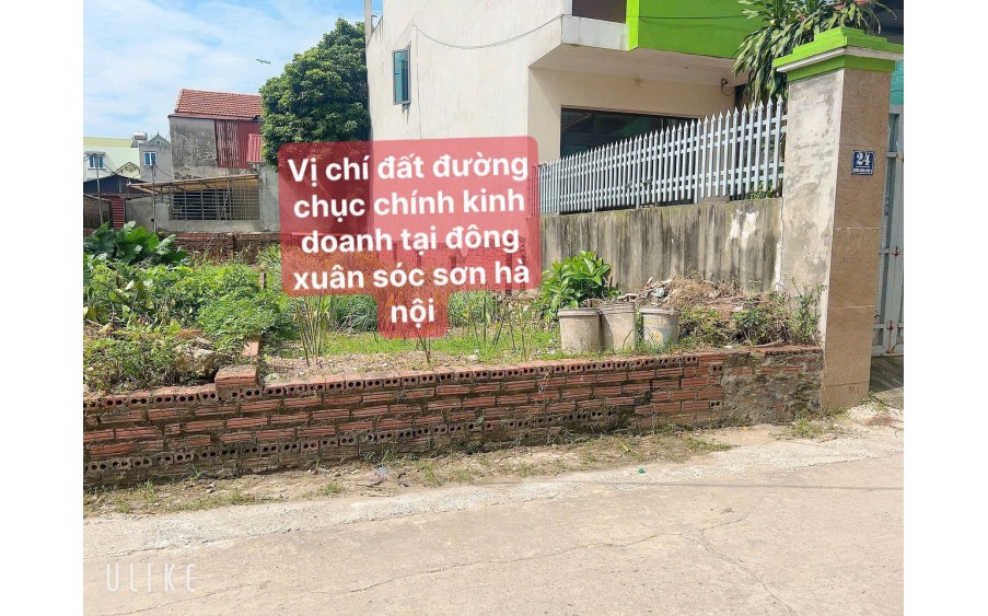 CHÍNH CHỦ E CẦN BÁN RA LÔ ĐẤT ĐƯỜNG CHỤC CHÍNH KINH DOANH DC TẠI ĐÔNG XUÂN SS HÀ NỘI GIA  CẦN TIỀN GÂP GẤP CHƯA  ĐÉN 2 TỶ