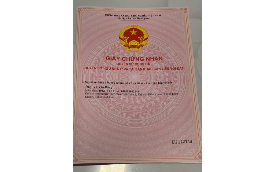 Bán Đất Thôn 4 Diên Phú , Diên Khánh, Khánh Hòa