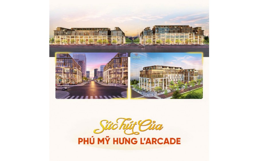 Mua ngay L'Arcade Phú Mỹ Hưng – Đẳng cấp đầu tư, sinh lời vượt trội, số lượng siêu giới hạn!