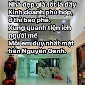 BÁN NHÀ GÓ VẤP 11.5 Tỷ -  82 m2 - NGANG LÝ TƯỞNG( #5m). NHÀ MẶT TIỀN NGUYỄN OANH, GẦN BÌNH THẠNH, PHÚ NHUẬN