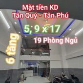 Mặt tiền Tân Quý - Tân Phú - CHDV 19 phòng 100 tr/tháng, 6 tầng, hơn 12 tỷ