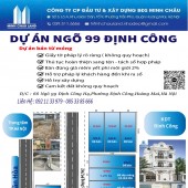 Dự Án Ngõ 99 Định Công