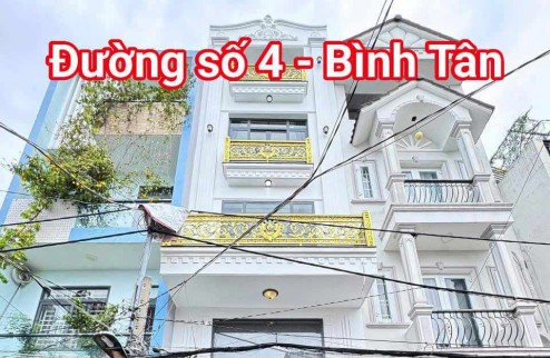 Nhà mới 100% Đường Số 4 - Bình Tân, 5 tầng, nhỉnh 5 tỷ